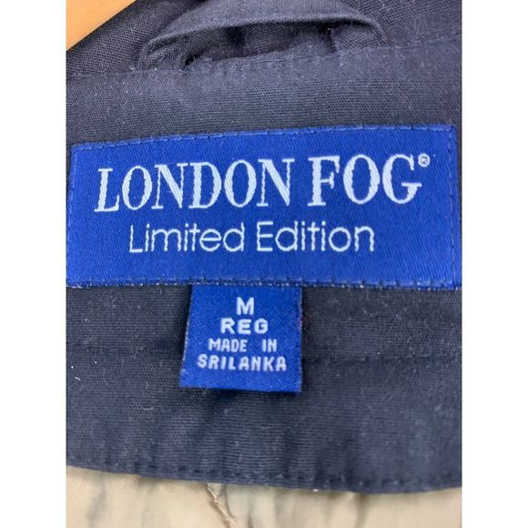 Mens London Fog Limited Ed Size M Winter Coat Removable Lining Hood Khaki 6039 - Picture 7 of 13